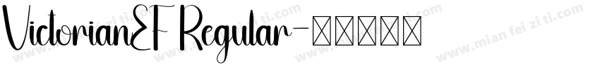 VictorianEF Regular字体转换